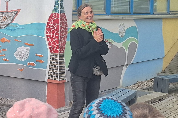 Die Künstlerin erzählt von den verschiedenen Projektphasen