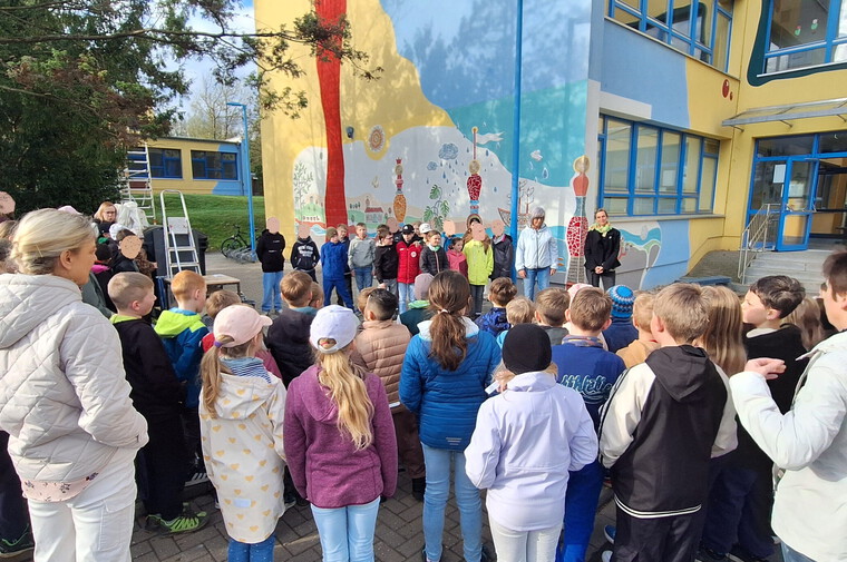 Präsentation und Vorstellung des neuen Kunstwerkes
